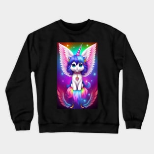 unicorn kitty Crewneck Sweatshirt